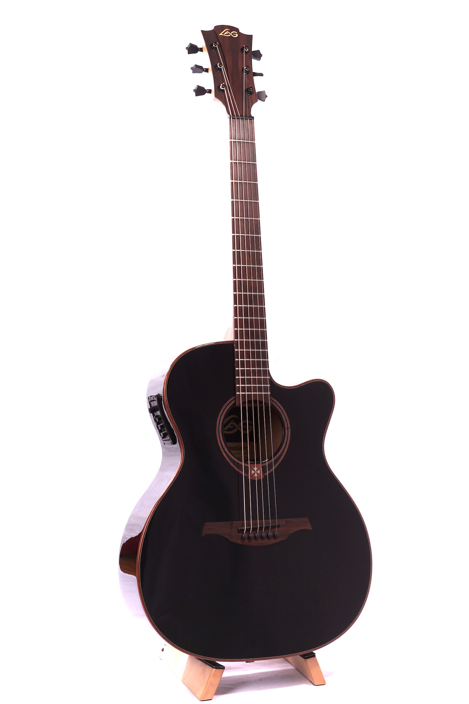 Westerngitarre - Lag T118 ACE blk