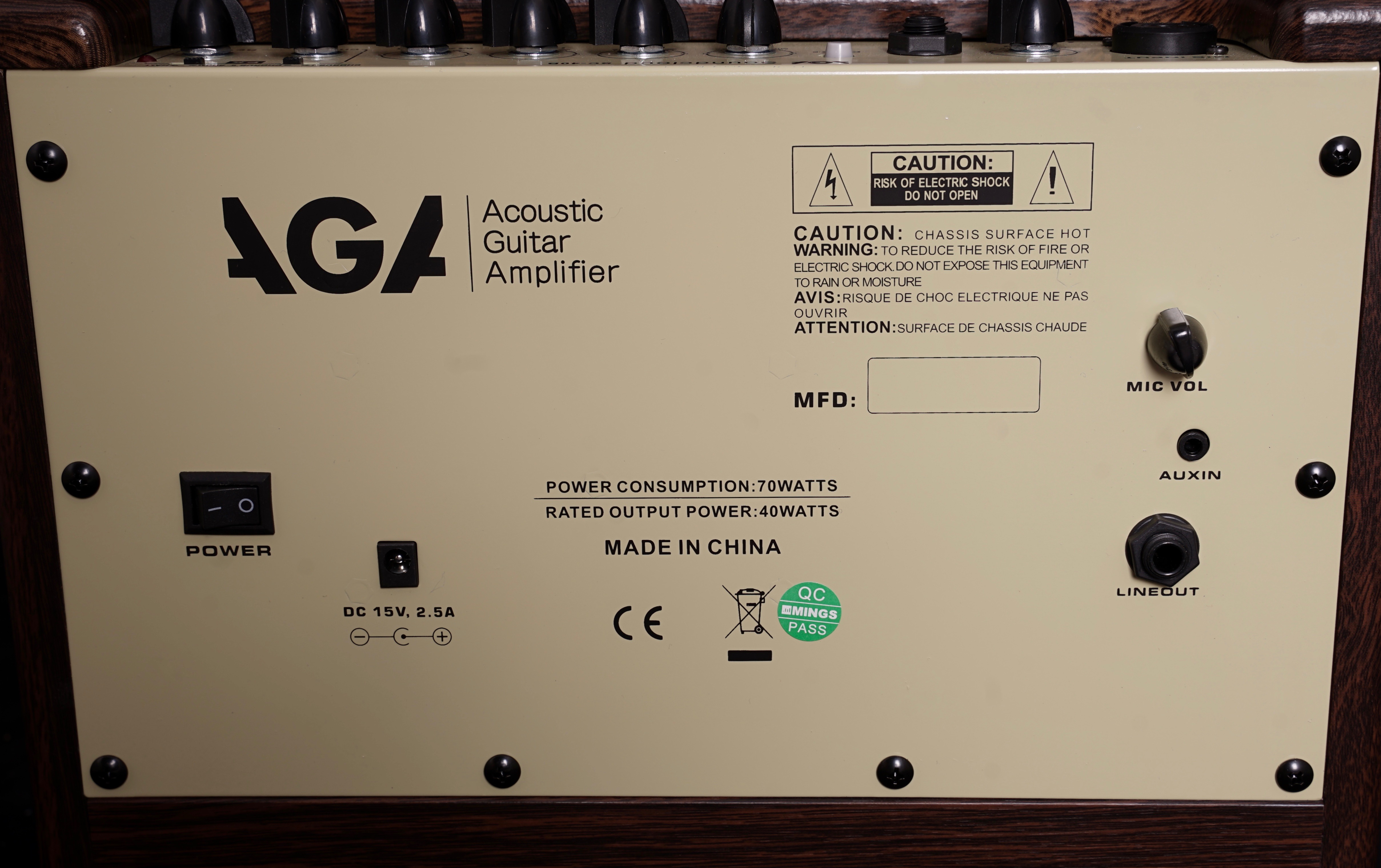 Gitarrenverstärker - AGA SC40 B
