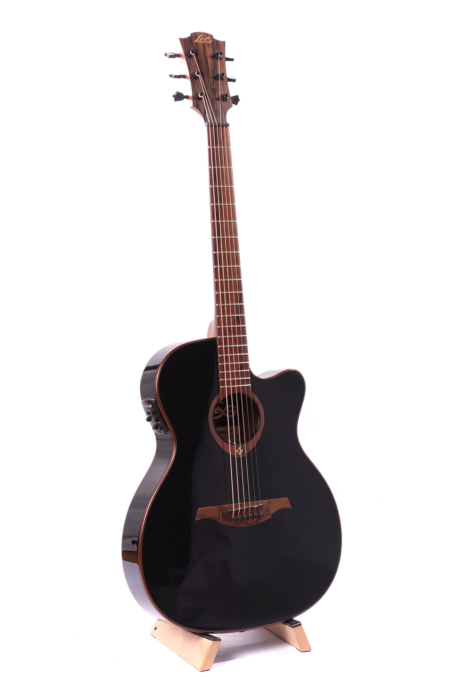 Westerngitarre - Lag T118 ASCE BLK